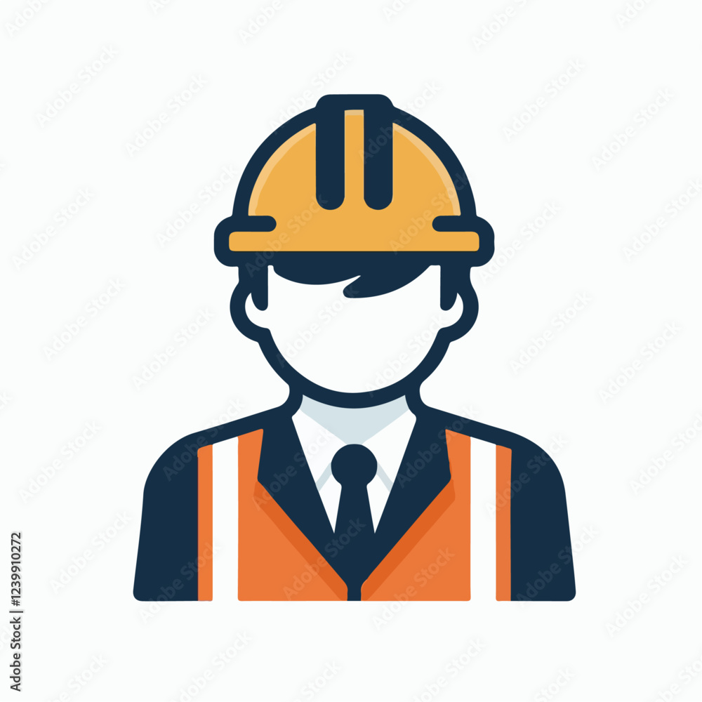 vector illustration of a building profession foreman vector illustration of a building profession foreman