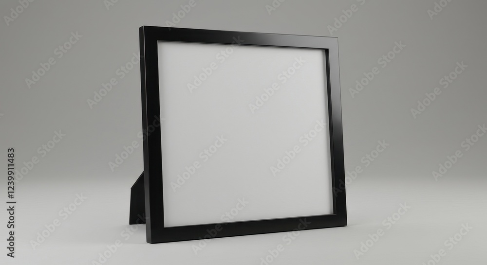 Elegant Black Frame Display on Minimalist Background for Home Decor and Office Use Elegant Black Frame Display on Minimalist Background for Home Decor and Office Use