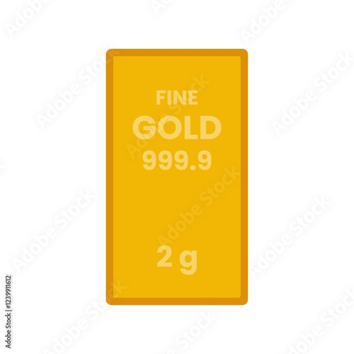 Gold bar weighing 2 grams with a purity of 999.9. The right choice for investment and wealth preservation.