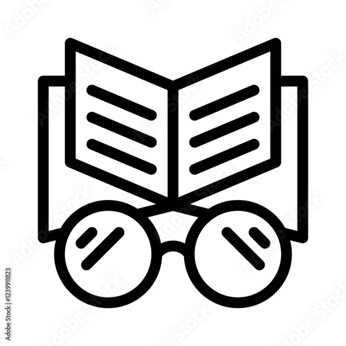 binoculars line icon