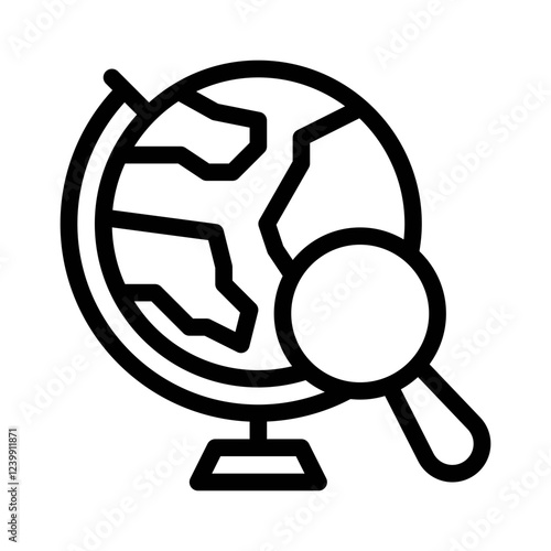 exploration line icon