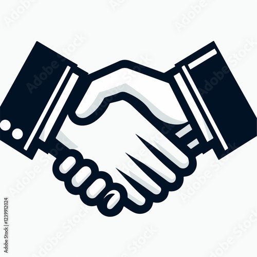 vector illustration of shaking hands