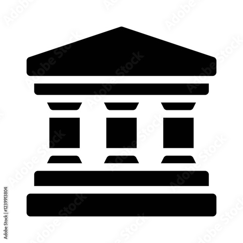 museum glyph icon