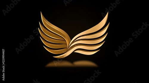 Golden Wings Symbolic of Knowledge and Flight