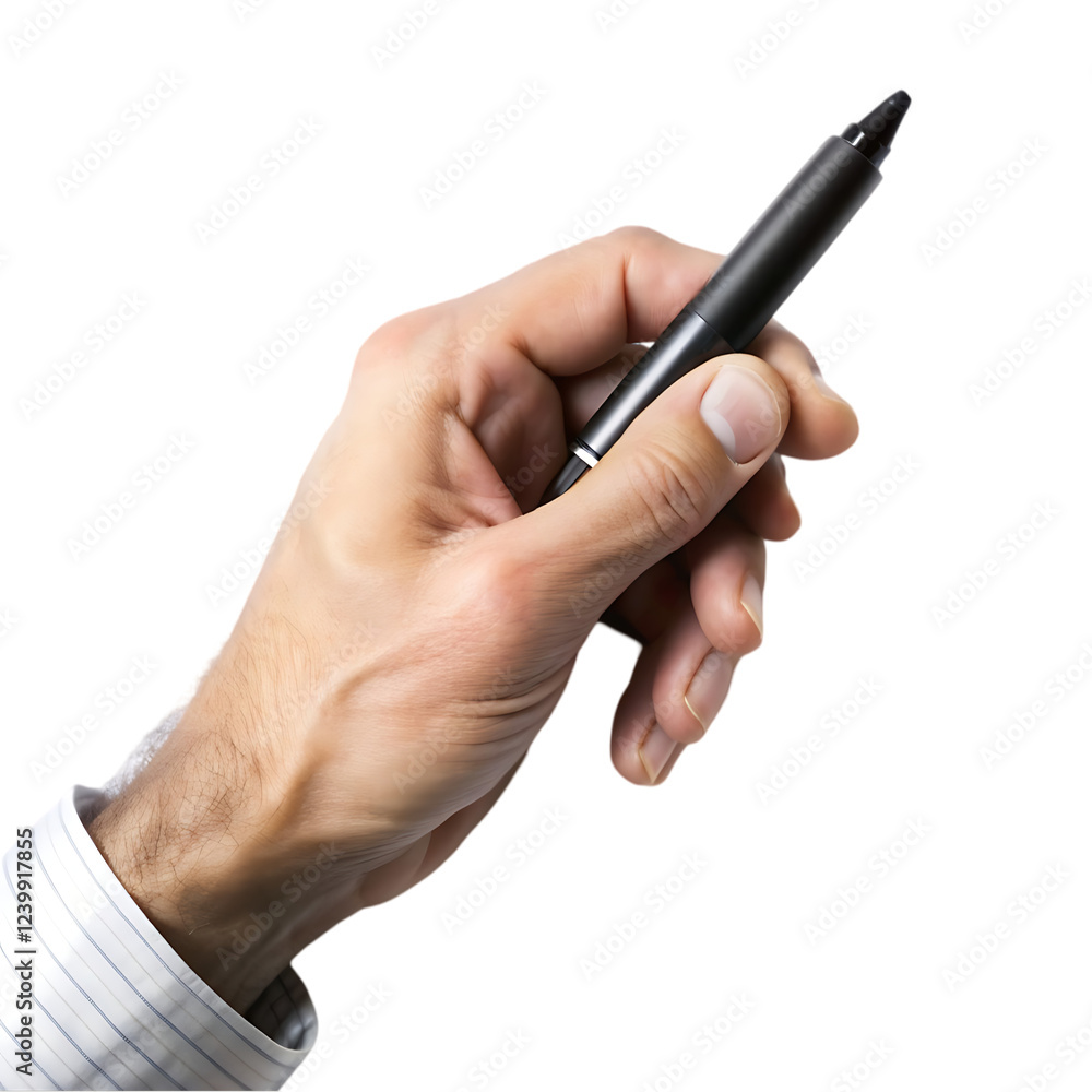 Hand Holding Pen Ready to Sign Contract