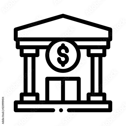 tax authority line icon