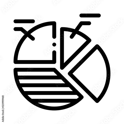 tax breakdown line icon