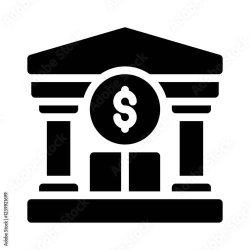 tax authority glyph icon