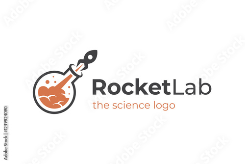Rocket Lab logo icon design for business launch graphic concept start up vector logo template