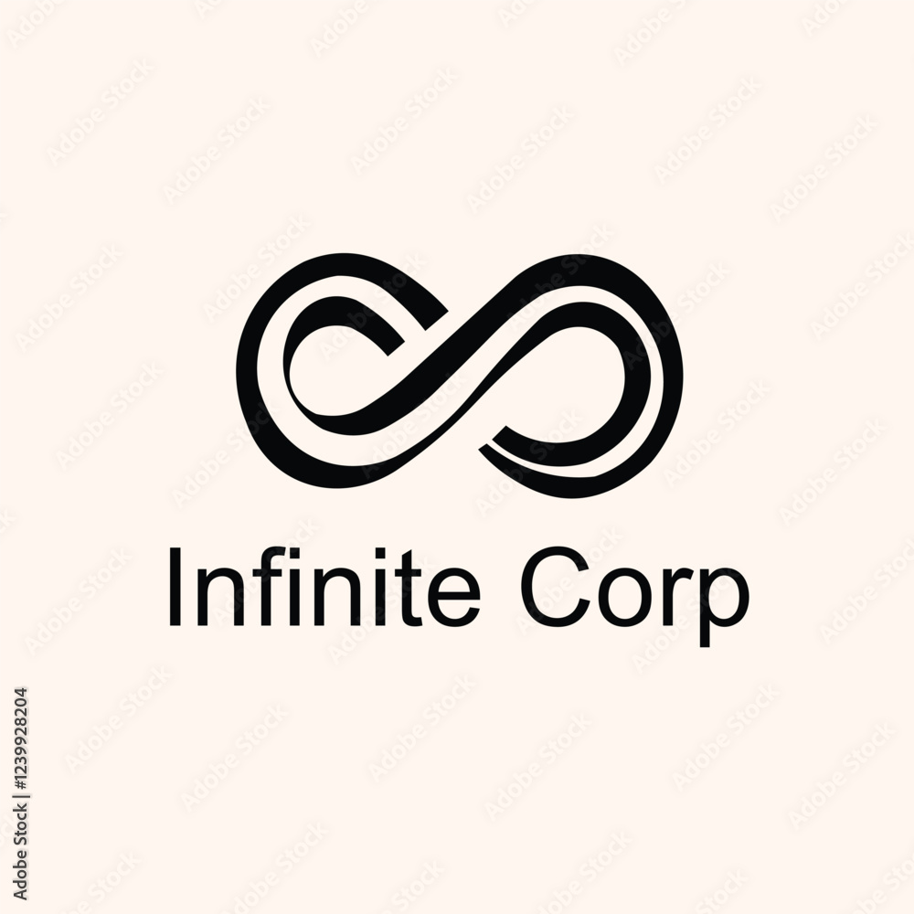 Fototapeta premium infinity logo simple
