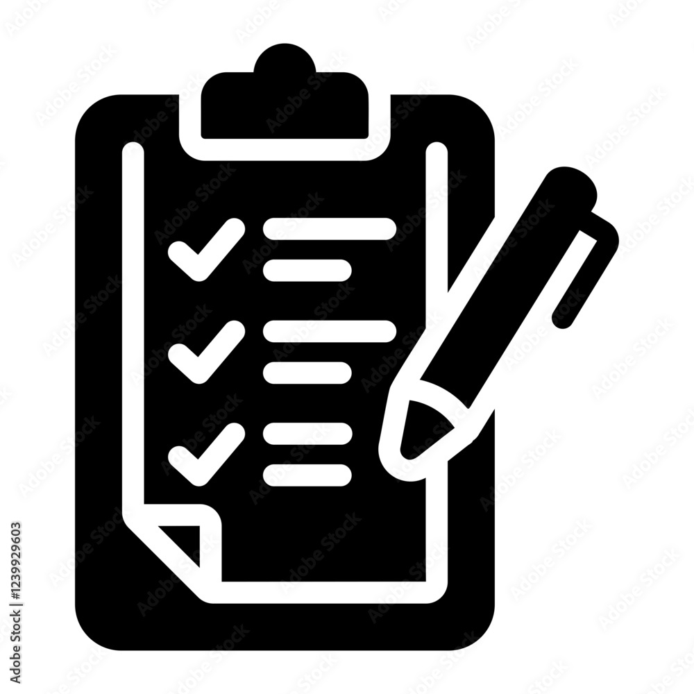 check list Solid icon check list Solid icon