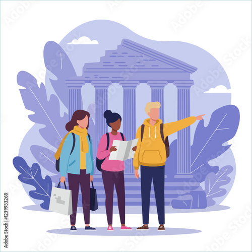 Exploring Ancient Ruins Guided Tour Group Travel