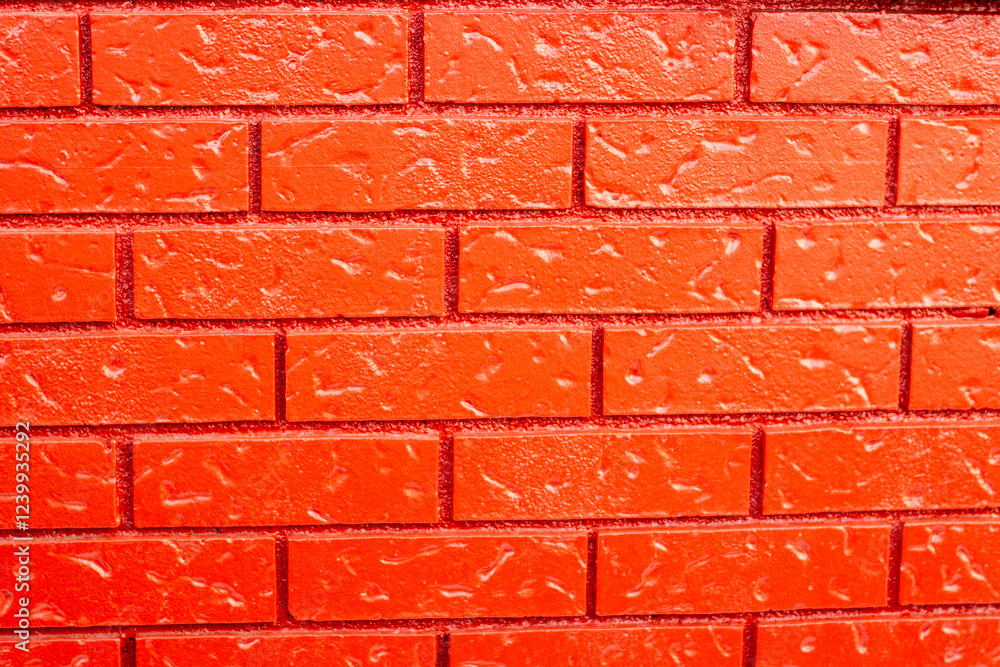 Obraz premium red brick wall background