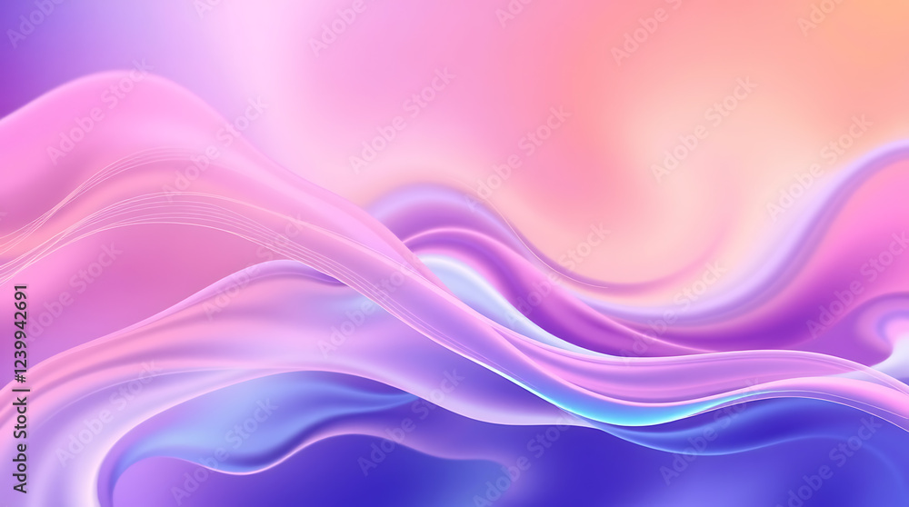 Fototapeta premium Pink Abstract Heart Swirls: Romantic Valentine's Wallpaper. A passionate and tender design, perfect for expressing love and affection. Beautiful swirls of pink create a romantic aesthetic.