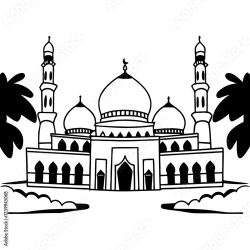 taj mahal vector