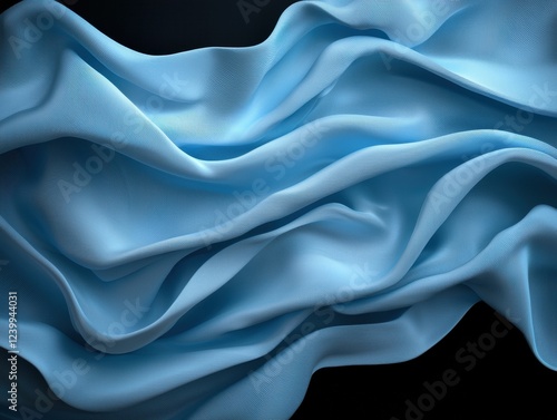 Wallpaper Mural Abstract blue fabric waves background Torontodigital.ca