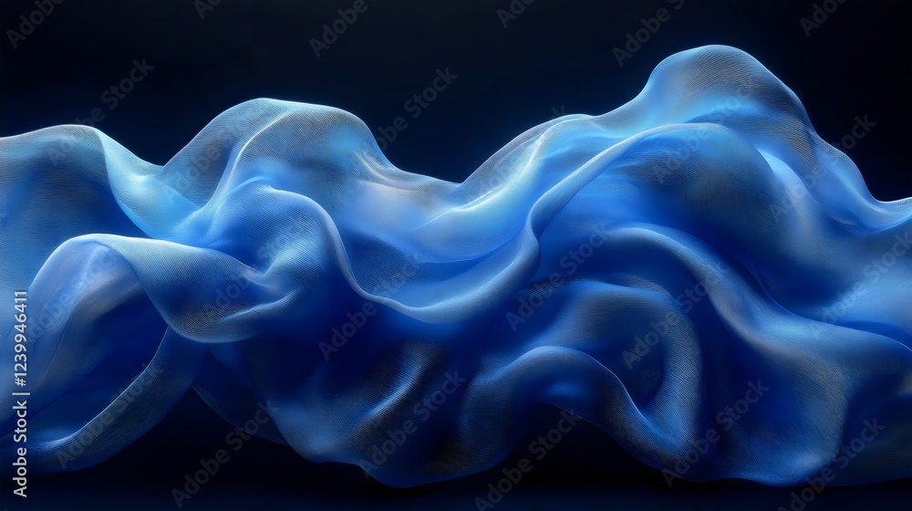 A blue wave with a white background A blue wave with a white background