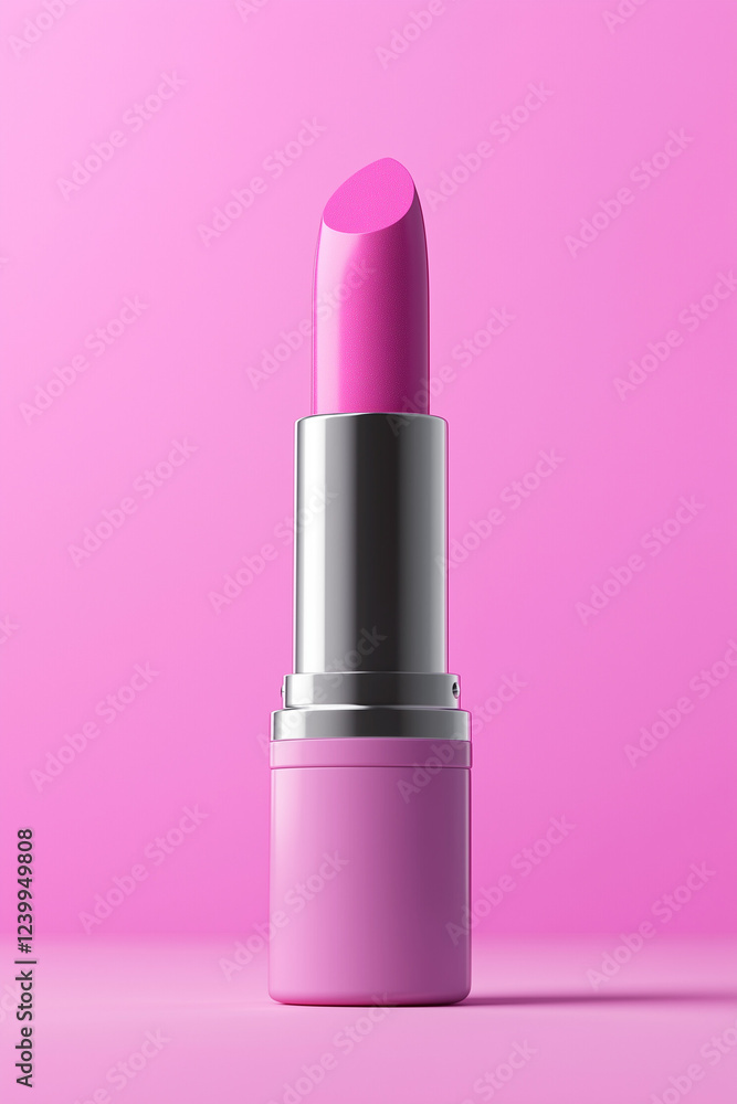 3d render of pink lipstick girly vibe 3d render of pink lipstick girly vibe