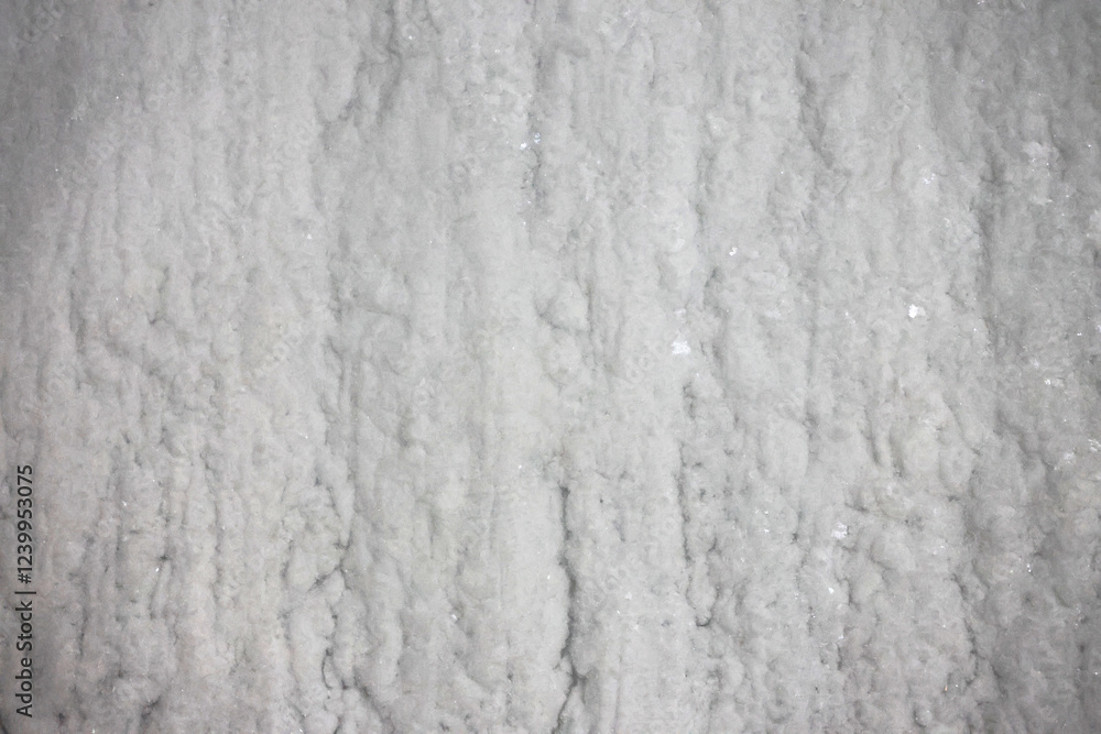 Naklejka premium frosty natural pattern on winter window