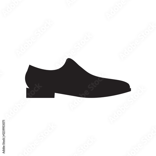 Mens shoe icon. vector flat black simple trendy style illustration for web and app..eps