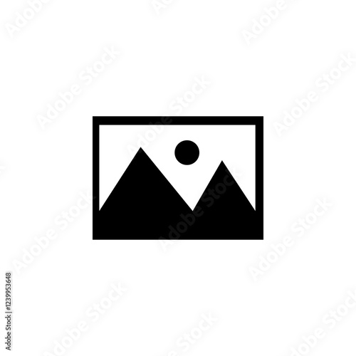 No image available icon.vector flat black simple trendy style illustration for web and app..eps