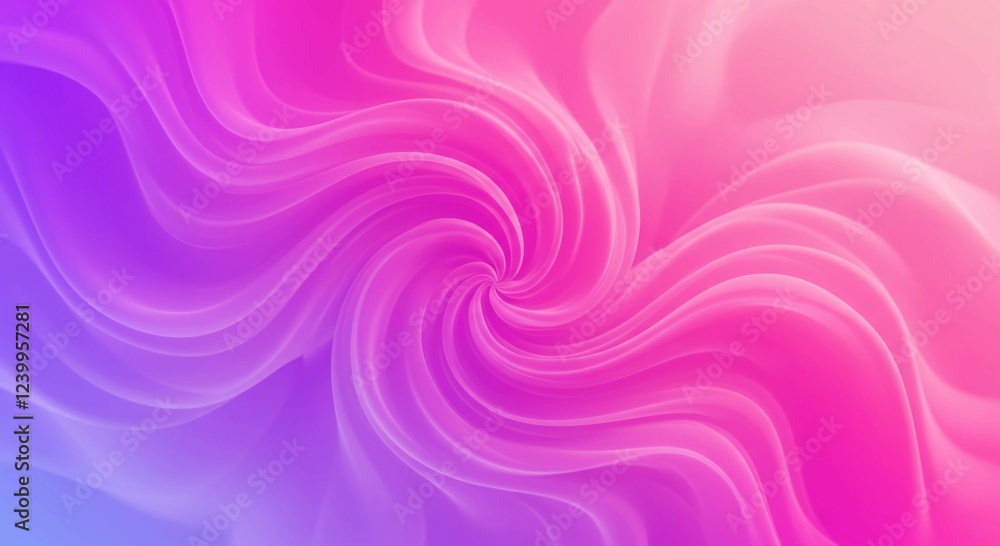 Fototapeta premium Abstract Swirling Pink and Purple Gradient Background Fluid Design Dynamic Curves Colorful Wallpaper