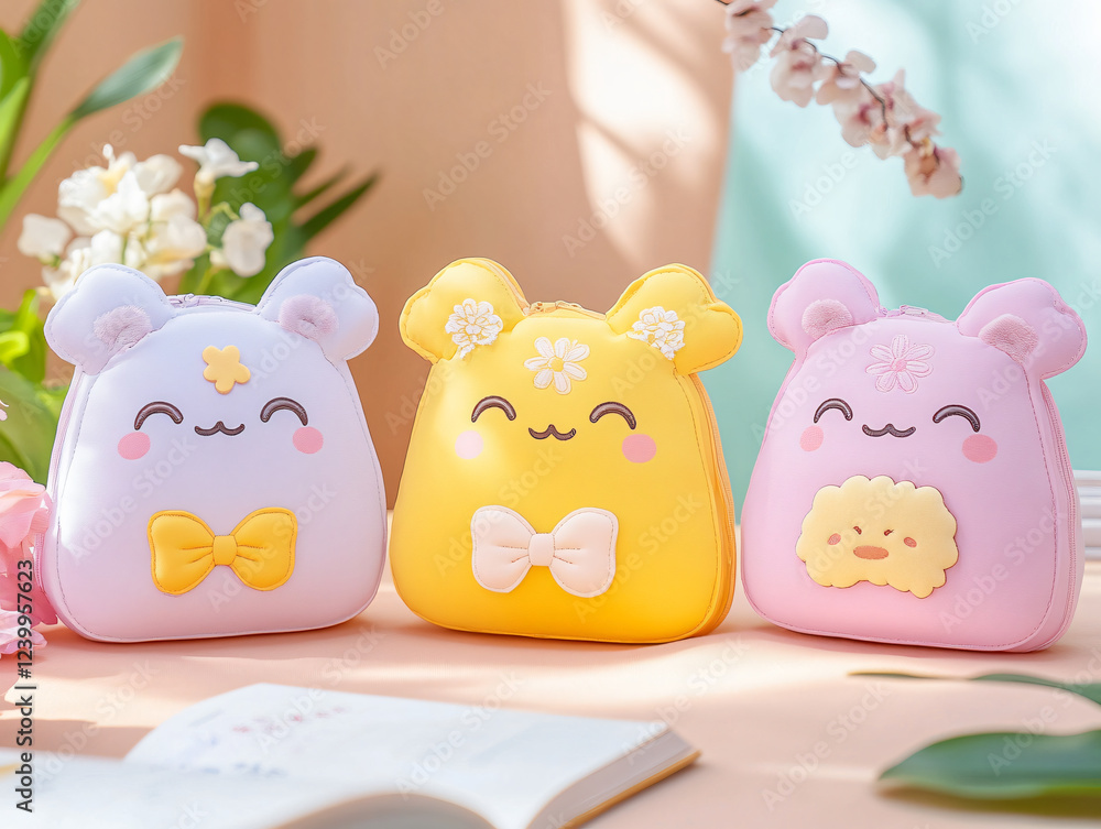 Pastel kawaii bakery packaging adorable animal design cake pastries sweet charming branding soft pink blue whimsical food cute fun box gift shop cup logo toy kid plush store snack dreamy happy banner Pastel kawaii bakery packaging adorable animal design cake pastries sweet charming branding soft pink blue whimsical food cute fun box gift shop cup logo toy kid plush store snack dreamy happy banner