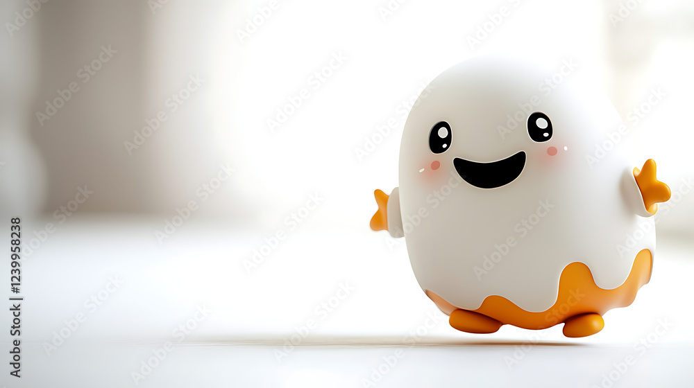 Fototapeta premium A cartoon character with a big smile on its face. generated using AI