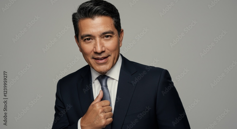 Professional Business Portrait in Suit and Tie with a Confident Expression Professional Business Portrait in Suit and Tie with a Confident Expression