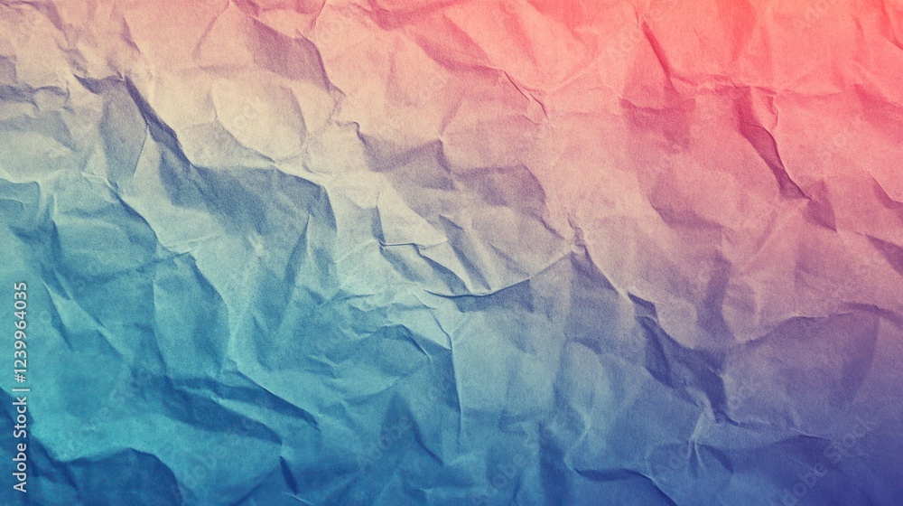 Fototapeta premium Abstract Colorful Crumpled Paper Texture Background