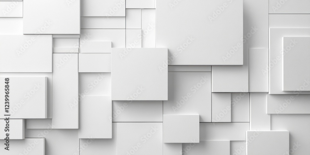 Minimalist digital artwork overlapping white rectangles soft gray background high contrast lighting sharp shadows Minimalist digital artwork overlapping white rectangles soft gray background high contrast lighting sharp shadows