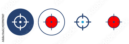 Target icon vector. goal icon vector. target marketing icon vector