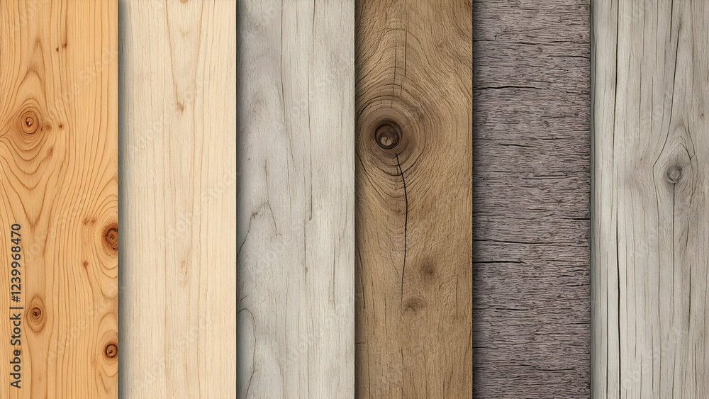 Fototapeta premium Wood Grain Textures - Natural and rustic, ideal for organic or vintage designs.