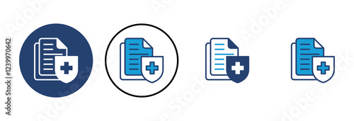 Medical insurance icon vector. health insurance icon