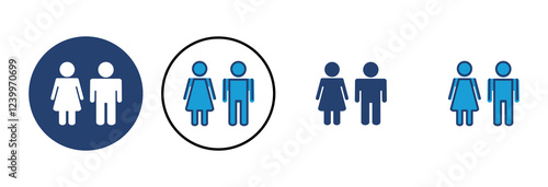 Man and woman icon vector. male and female symbol