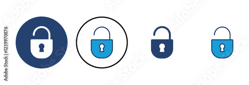 Lock icon vector. Padlock icon vector. Encryption icon. Security symbol