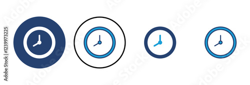 Clock icon vector. Time icon vector. watch icon symbol
