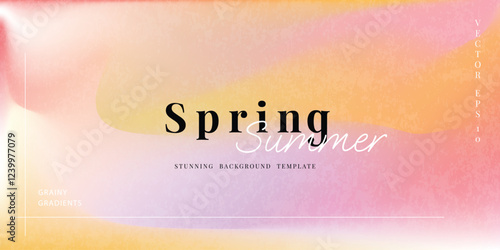 Abstract colorful gradient flower background. Minimalist Modern summer and spring wallpaper design for home decoration, website, banner, ads.