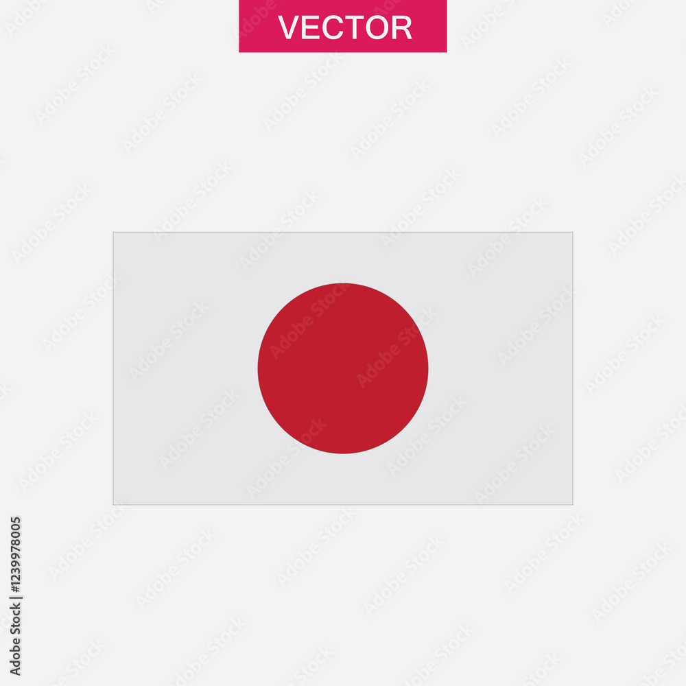 Japan Flag. National flag vector flat black simple illustration for web and app..eps Japan Flag. National flag vector flat black simple illustration for web and app..eps