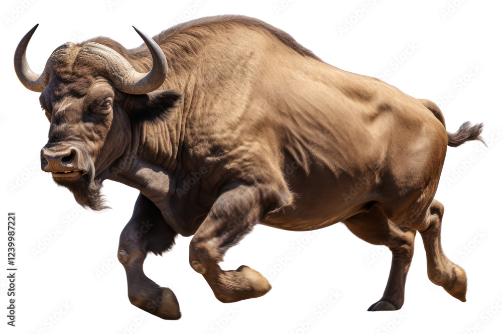 Obraz premium PNG African buffalo livestock wildlife cattle.
