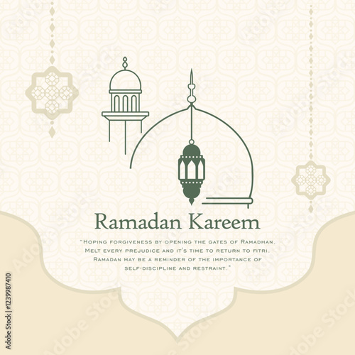 Design and layout Ramadan kareem card