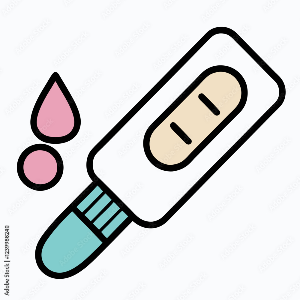 Pregnant test icon outline Positive stick Medical hcg color flat vector illustration (1) Pregnant test icon outline Positive stick Medical hcg color flat vector illustration (1)