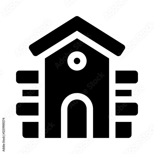 Playhouse glyph icon