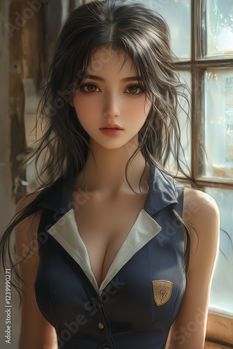 woman, jeans, beauty, fashion, hair, model, bra, body, person, slim, people, brunette, studio, glamour, sensuality, one, lady, black, blue, style, lingerie, skin, smile, hot, pants, dress, skirt, blon