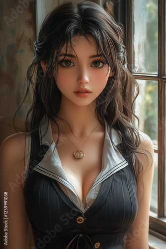 woman, jeans, beauty, fashion, hair, model, bra, body, person, slim, people, brunette, studio, glamour, sensuality, one, lady, black, blue, style, lingerie, skin, smile, hot, pants, dress, skirt, blon