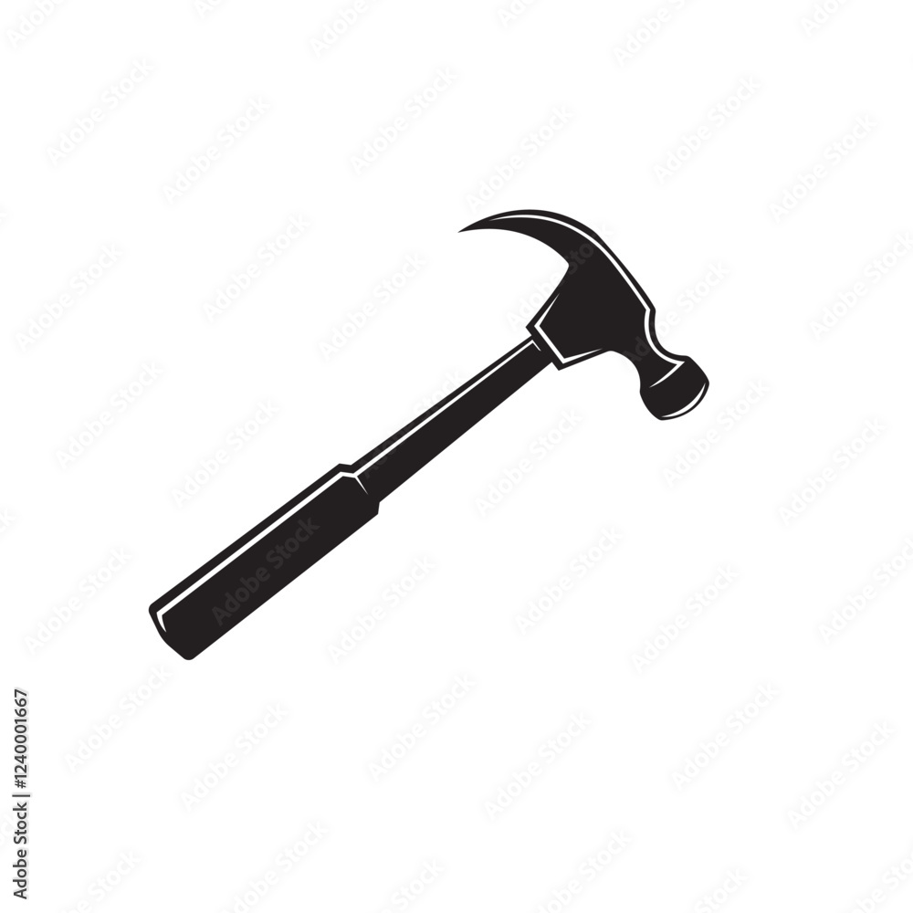 black hammer icon vector element design template black hammer icon vector element design template