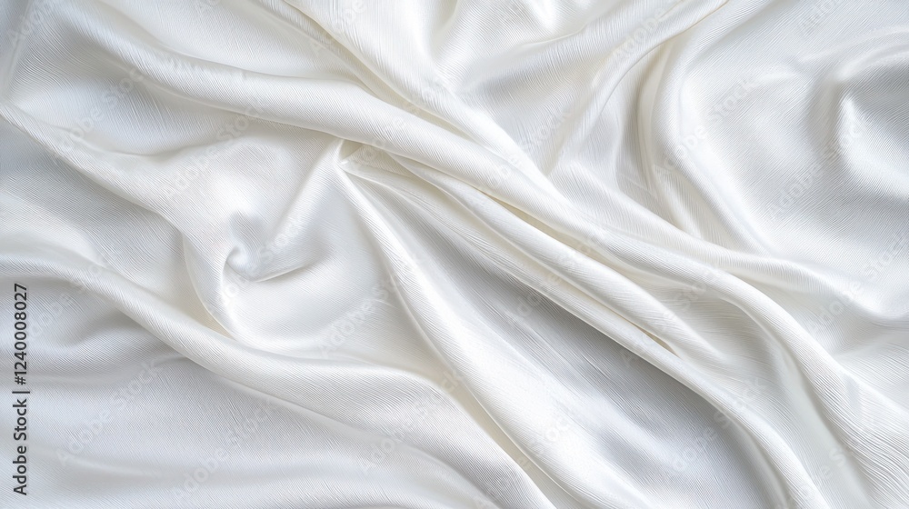 Obraz premium White Draped Fabric Texture