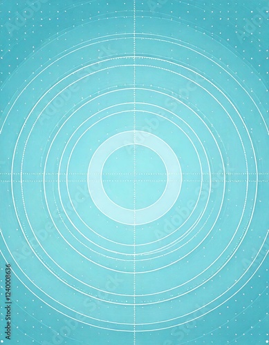  幾何学的（青の円）