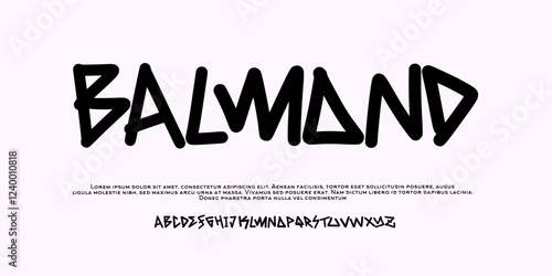 Modern Bold Font. Regular Italic Number Typography urban style alphabet fonts for fashion, sport, technology, digital, movie, logo design, vector illustration. Cutting font, condensed