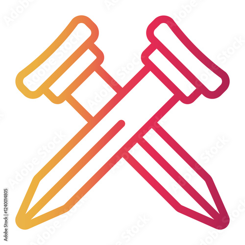 tee Line Gradient Icon